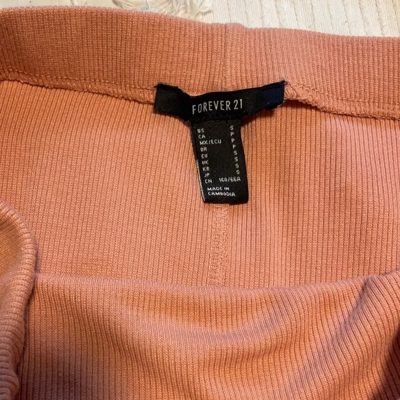 Midi Bodycon Skirt / Coral Pink - Picture 4 of 5